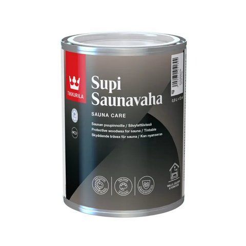 Защитное средство Tikkurila Supi Saunavaha База ЕР (прозрачная, под тонировку) 0.9л 1700528371 фото