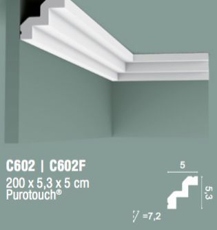 Гладкий карниз Orac Decor C602 1892786945 фото