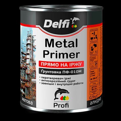 Грунтовка по ржавчине ПФ-010М Delfi красно-коричневый 2.8 кг 2792906543 фото