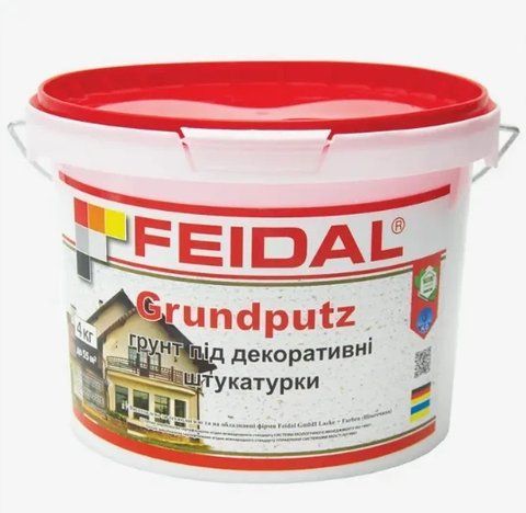 Грунт под декоративные штукатурки Feidal Grundputz 4кг 2028273660 фото