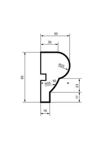 Молдинг фасадний Prestige Decor MC 104 2000 мм 2329637548 фото
