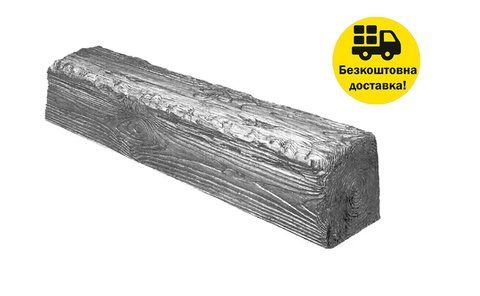 Балка полиуретановая DECOWOOD Рустик EQ 007 (3 м) classic 6х9 Серый 2348864856 фото