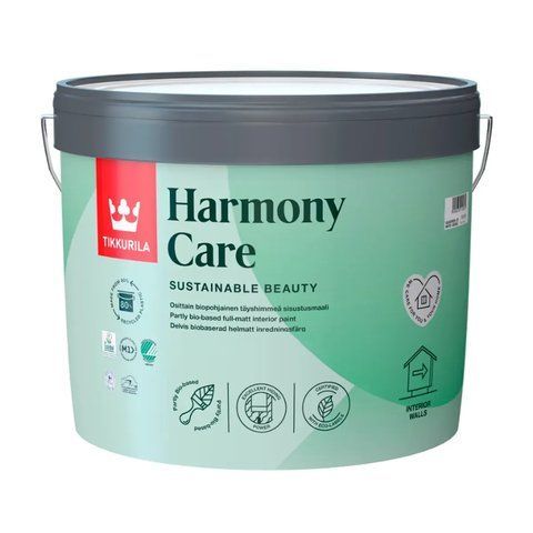 Фарба інтер'єрна глибокоматова Tikkurila Harmony Care База C (прозора, під тонування) 9 л 2443978409 фото