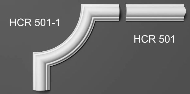 Угловой полиуретановый элемент Elite Decor HCR 501-1 2272472752 фото