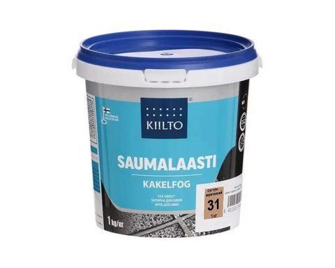 Смесь затирочная цементная KIILTO для швов плитки №31 Светло-коричневый 1кг 2602505588 фото