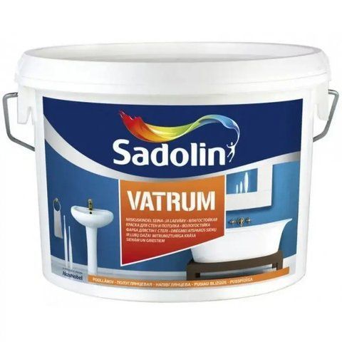 Фарба для стін та стель латексна напівматова Sadolin Vatrum Білий BW 5л 2889929057 фото