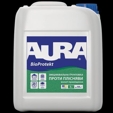 Грунтовка антисептическая глубокого проникновения AURA UNIGRUND BIOPROTEKT 5л 2984952660 фото