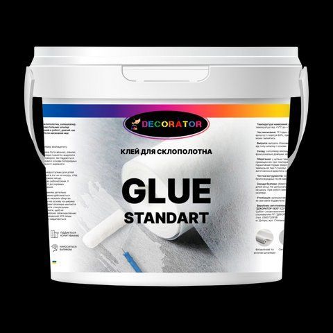Клей для приклеивания стеклохолста TM DECORATOR Glue Standart 5кг 2483239213 фото