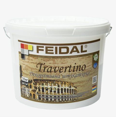 Декоративная штукатурка Feidal Travertino 10кг 1886454893 фото