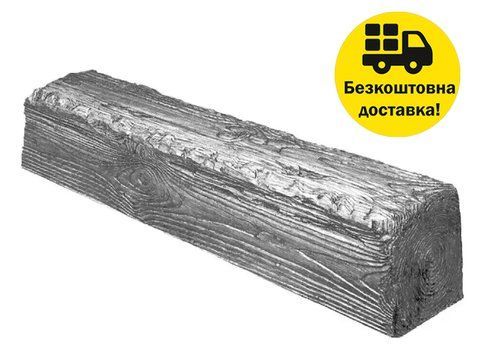 Балка полиуретановая DECOWOOD Рустик EQ 007 (4 м) classic 6х9 Серый 2355840768 фото