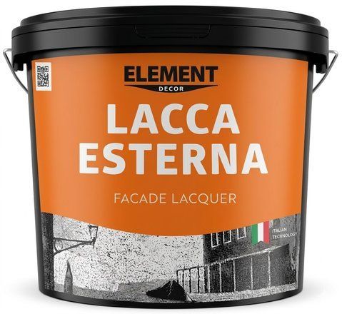 Лак фасадный акриловый ELEMENT Decor Lacca Esterna 5л 2965993633 фото