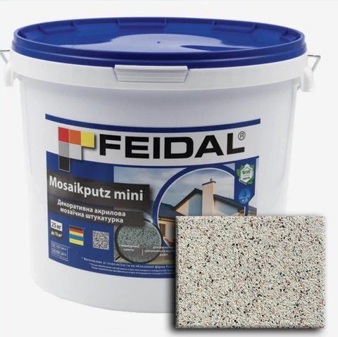 Декоративная акриловая мозаичная штукатурка Feidal Mosaikputz mini А12 15кг 1886455514 фото