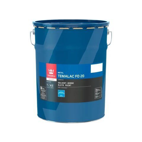 Полуматовая алкидная краска для металла Tikkurila Temalac FD 20 TCH-База 18л 2765617976 фото