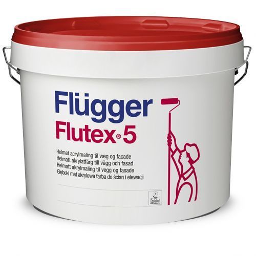 Краска латексная акриловая Flugger Flutex 5 (Base 4 - прозрачная, под тонировку) 9.1л 2446852554 фото