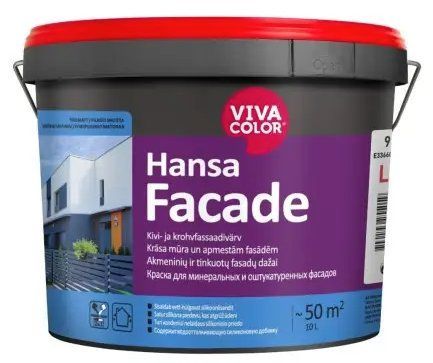Абсолютно матова фасадна фарба VivaColor Hansa Facade 9л 2149382159 фото
