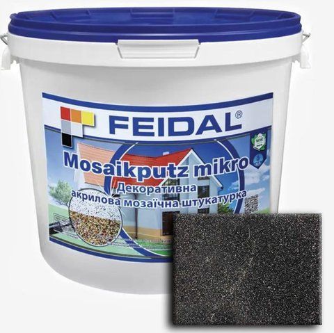 Декоративная акриловая мозаичная штукатурка Feidal Mosaikputz mikro M14 25кг 1886455853 фото