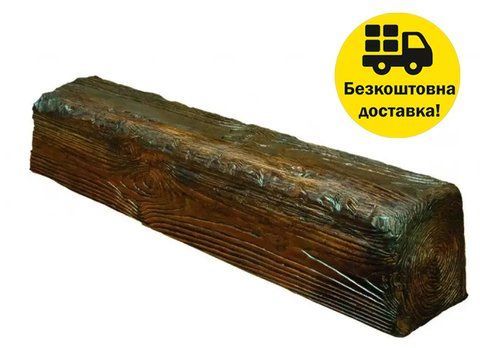 Балка полиуретановая DECOWOOD Рустик EQ 007 (4 м) classic 6х9 Темный 2355840770 фото