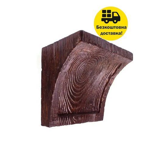Консоль балки полиуретановая DECOWOOD Рустик EQ 025 classic 19х13 Темный 2355897128 фото