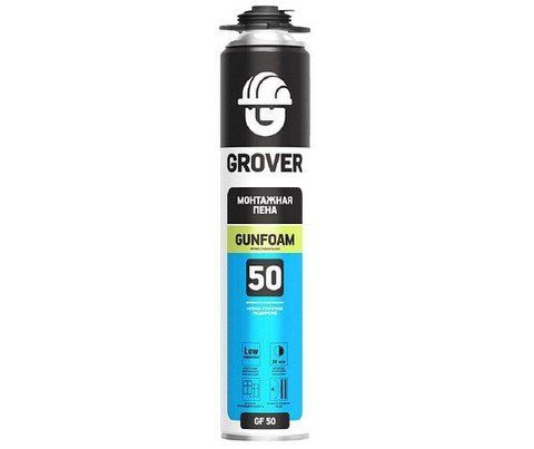 Пена монтажная GROVER GF50 ВСЕСЕЗОННАЯ пистолетная желтая 731мл 2088751690 фото