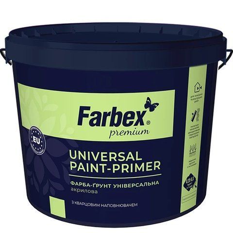 Фарба-ґрунт універсальна Farbex білий (база А) 14 кг 2792906063 фото