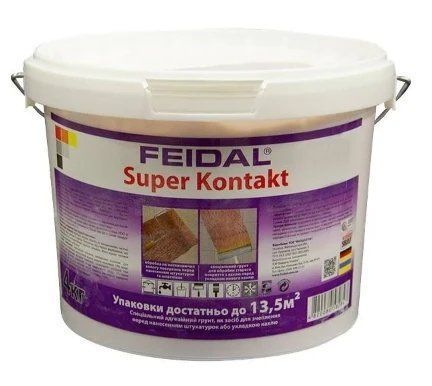 Грунт специальный адгезионный Feidal Super Kontakt 4кг 2028273666 фото