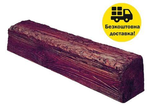 Балка полиуретановая DECOWOOD Рустик EQ 007 (4 м) classic 6х9 Красный 2355840771 фото