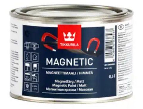 Краска магнитная для стен TIKKURILA MAGNETIC 0.5л 1424444987 фото