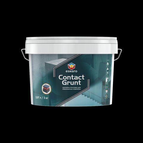 Грунт универсальный с кварцевым песком ESKARO CONTACT GRUNT 3кг 2028273590 фото