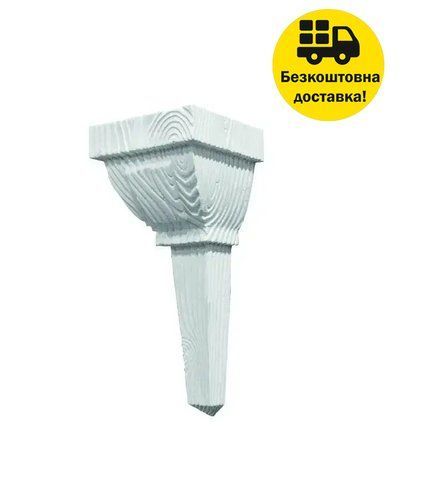 Консоль балки полиуретановая DECOWOOD E 046 classic 14х13 Белый 2355842147 фото