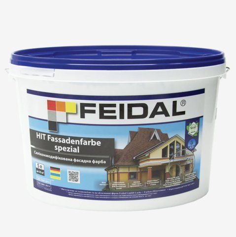 Краска фасадная силиконмодифицированная Feidal HIT Fassadenfarbe spezial 5л 1886454944 фото