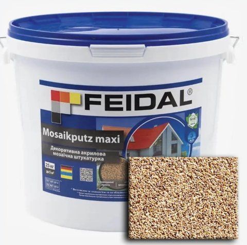 Декоративная акриловая мозаичная штукатурка Feidal Mosaikputz maxi C31 15кг 1886455806 фото