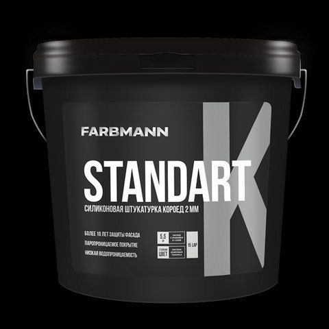 Декоративная фактурная штукатурка Farbmann Standart K &laquo;короед&raquo; База LAP 25кг 1788030799 фото