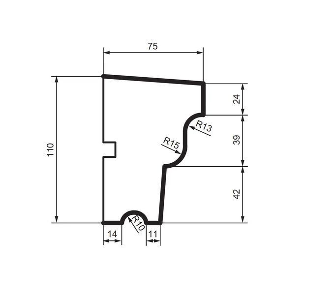 Подоконник фасадный Prestige Decor DC 101 2000 мм 2345343632 фото
