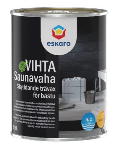 Воск влагозащитный ESKARO SAUNAVAHA для саун 0.9л 1702150356 фото