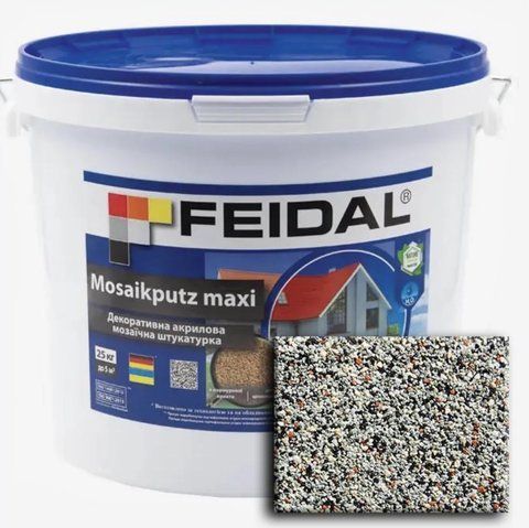 Декоративная акриловая мозаичная штукатурка Feidal Mosaikputz maxi C32 25кг 1886455807 фото