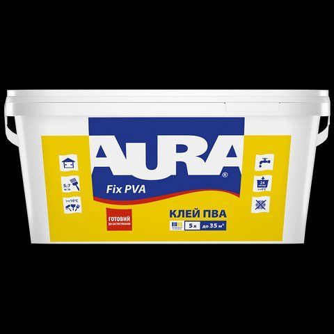 Клей винил &ndash; ацетатный Aura Fix Pva контактный 5л 2571785427 фото
