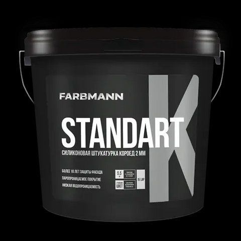 Декоративная фактурная штукатурка Farbmann Standart K &laquo;короед&raquo; База LC 25кг 1788030802 фото