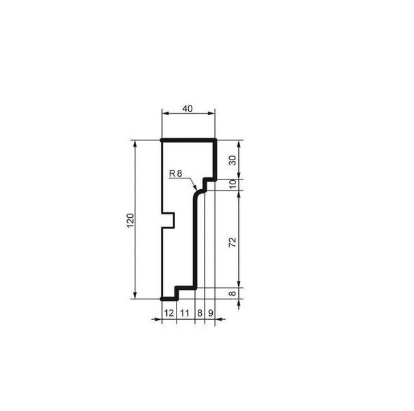 Молдинг фасадный Prestige Decor MC 155 2000 мм 2330158998 фото