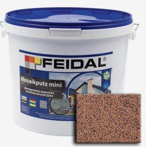 Декоративная акриловая мозаичная штукатурка Feidal Mosaikputz mini А15 15кг 1886455523 фото