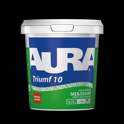 Лак акриловий AURA Triumf 10 меблевий 0.75л 2571482078 фото
