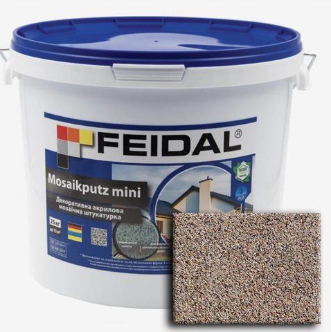 Декоративная акриловая мозаичная штукатурка Feidal Mosaikputz mini А16 25кг 1886455525 фото