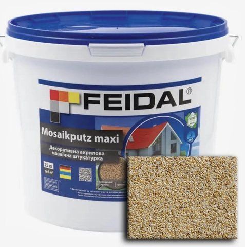 Декоративная акриловая мозаичная штукатурка Feidal Mosaikputz maxi C33 15кг 1886455810 фото