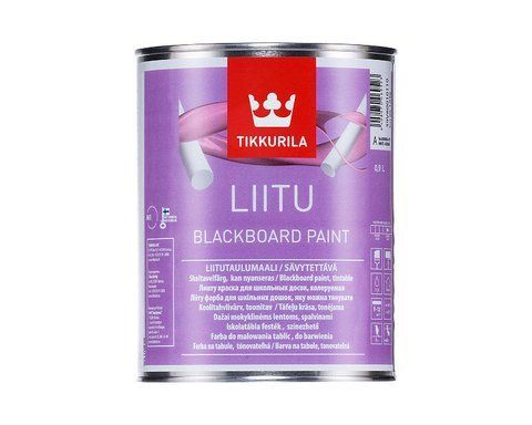 Фарба латексна для шкільних дощок Tikkurila Liitu База С (прозора, під тонування) 0.9л 1460661471 фото