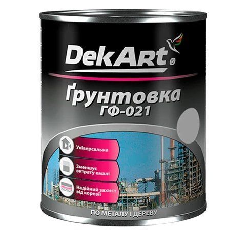 Грунтовка ГФ-021 DekArt серый 2.8 кг 2792906737 фото