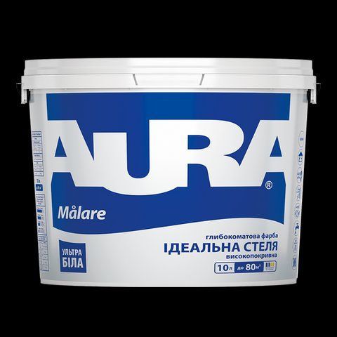 Краска акриловая интерьерная AURA MALARE (белая В1) 10л 1422975647 фото