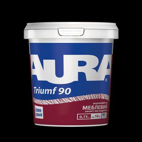 Лак акриловий AURA Triumf 90 меблевий 0.75л 2571483587 фото