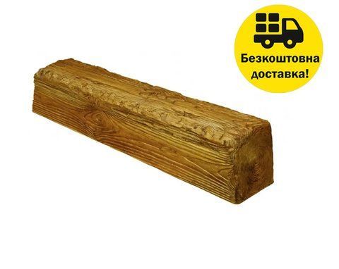 Балка поліуретанова DECOWOOD Рустик EQ 004 (4 м) classic 19х17 Світлий 2348831461 фото