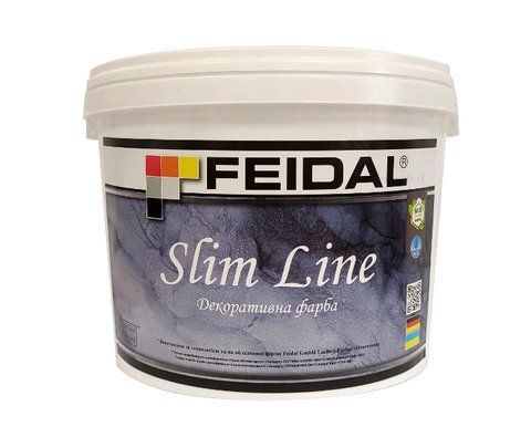 Фарба декоративна для внутрішніх робіт Feidal Slime Line Білий 0.5л 2966152435 фото