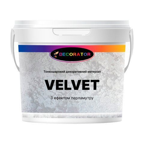 Декоративная интерьерная штукатурка TM DECORATOR VELVET 2.5кг 1411393745 фото