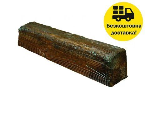 Балка поліуретанова DECOWOOD Рустик EQ 004 (4 м) classic 19х17 Темний 2348831462 фото